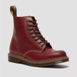 Dr. Martens Women’s 1460 Leather Ankle Boots in Cherry Red